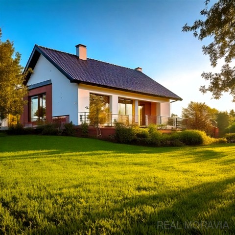 VIZUALIZACE 1  MOŽNÉ UMÍSTĚNÍ RD NA POZEMKU [10/29]